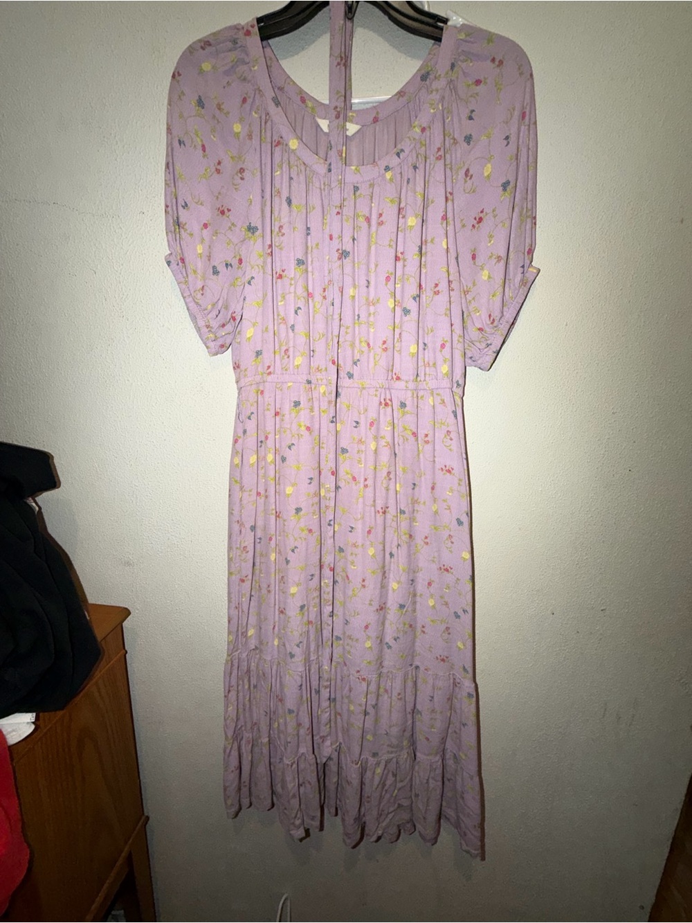 Matilda Jane Lavender Floral Sundress with Pink and Yellow Blooms
